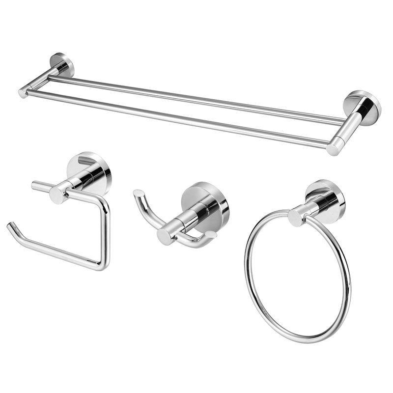 Ancona 4 Piece Bathroom Hardware Set & Reviews Wayfair